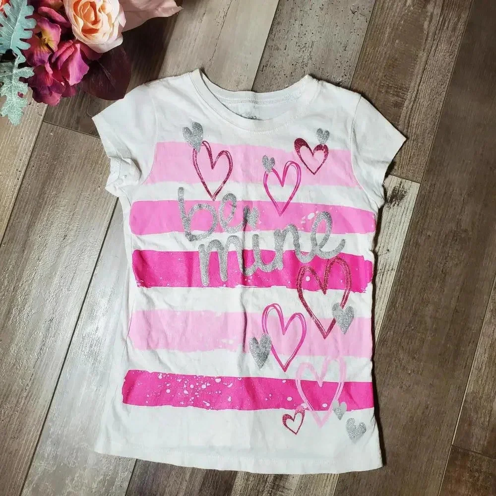 Children's Place Girls Valentine's Day Top Size Medium 7/8